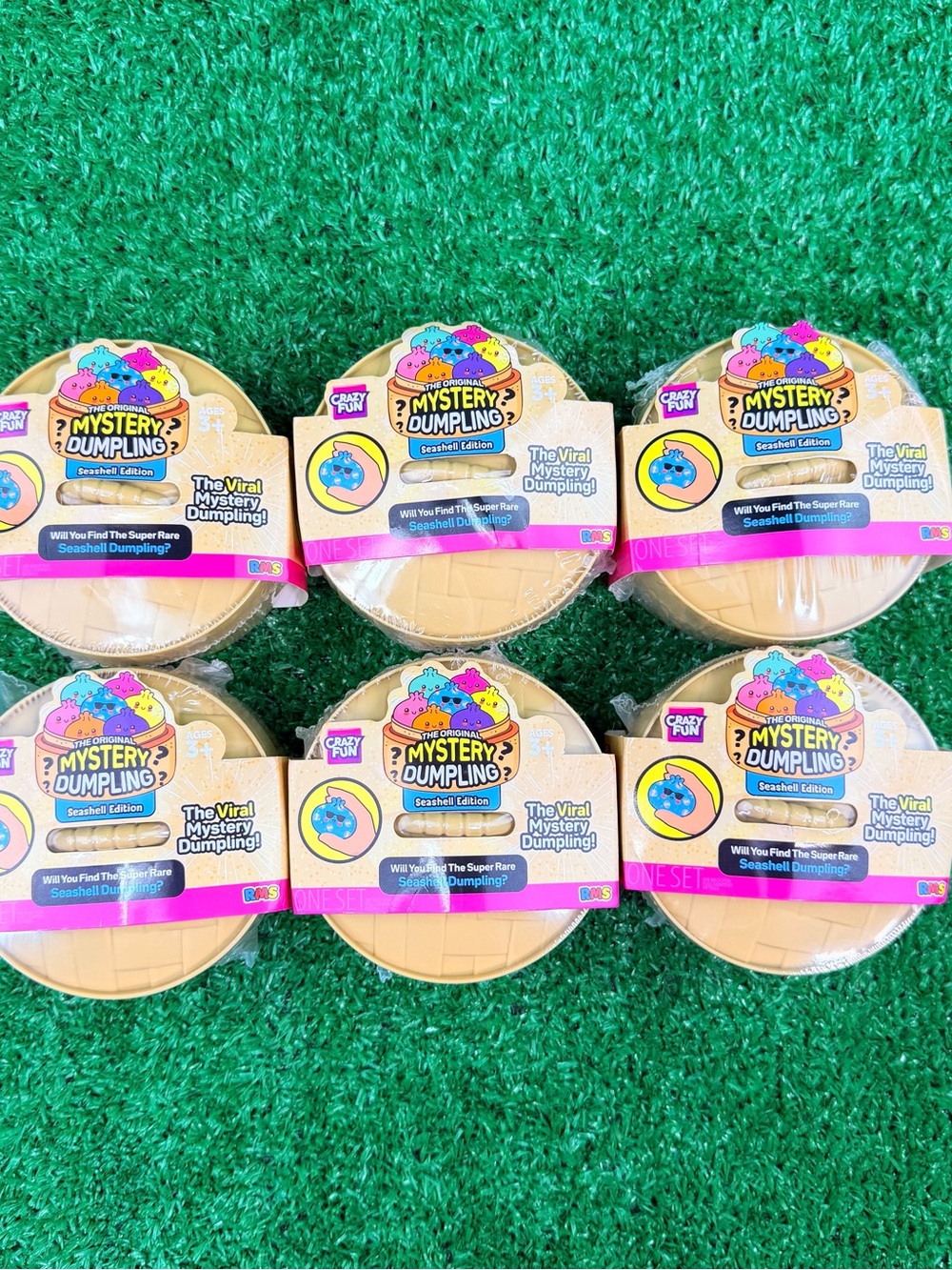 Crazyfun Seashell Edition - Dumpling Surprise Toy 6 Pack